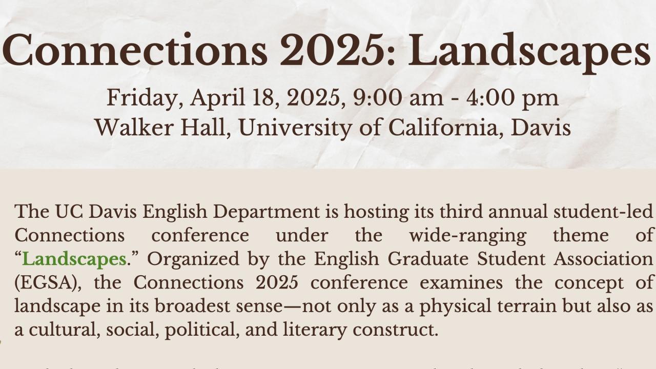 Connections 2025: Landscapes